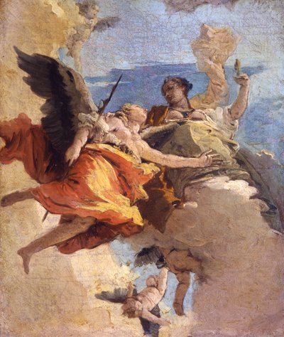Alegoría de la virtud y la nobleza de Giovanni Battista Tiepolo
